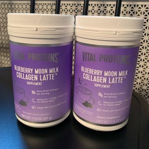 V P Set of 2  Blueberry Moon Milk Latte
